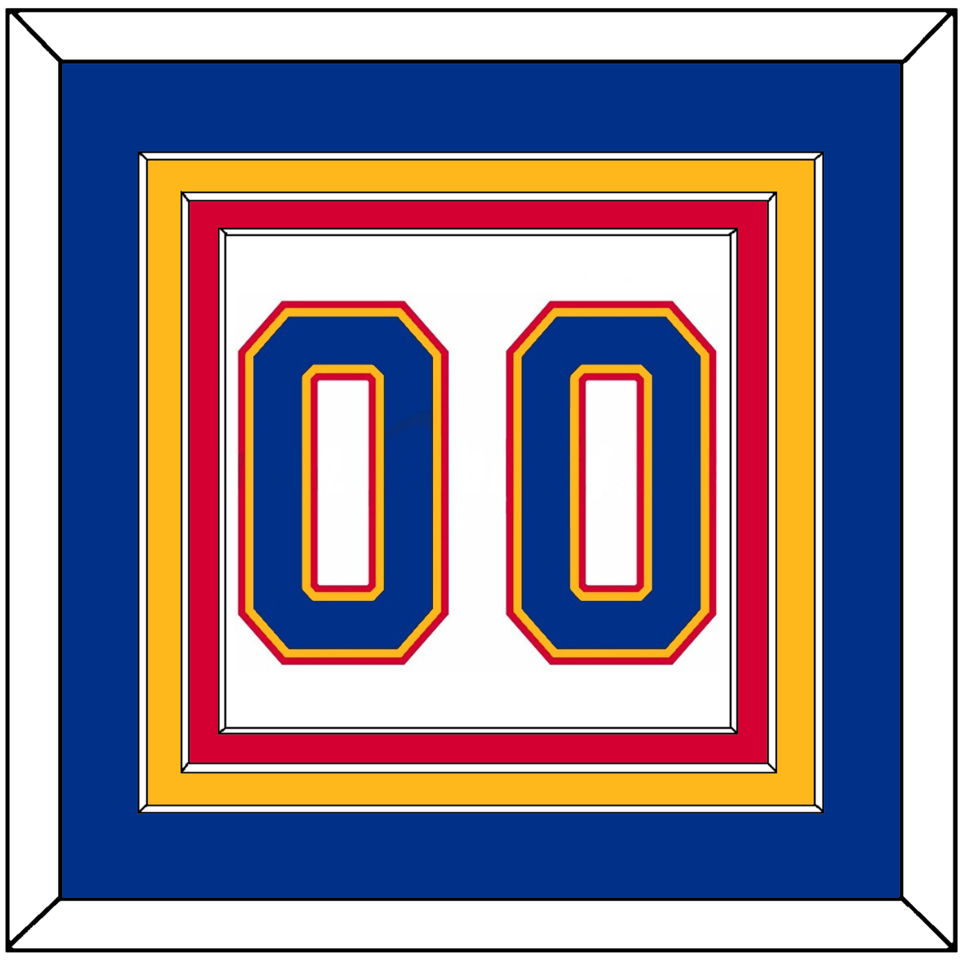 St. Louis Number (Back) - Home White (1992-1995) - Premier Tier 2