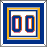 St. Louis Number (Back) - Home White (1992-1995) - Triple Mat 3