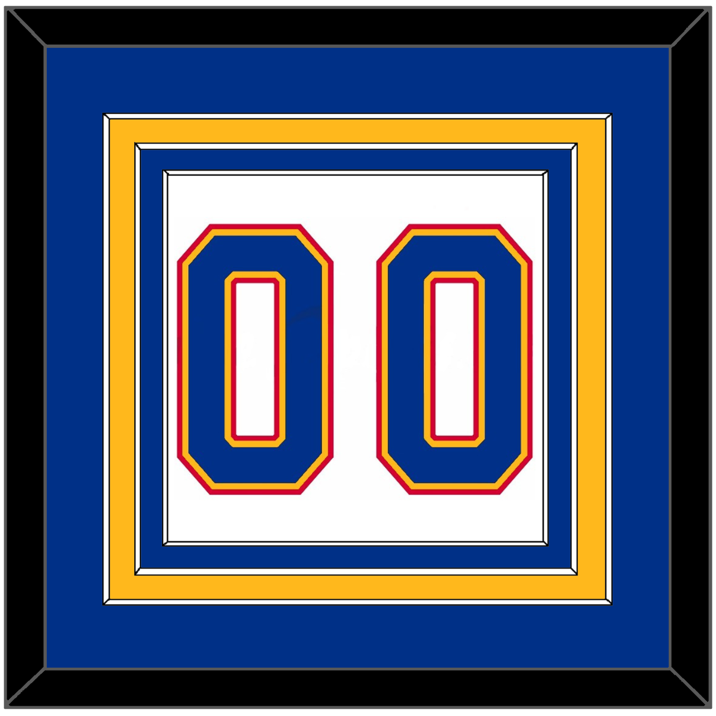 St. Louis Number (Back) - Home White (1992-1995) - Premier Tier 3