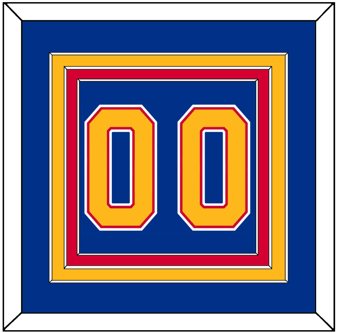 St. Louis Number (Back) - Road Blue (1992-1995) - Premier Tier 2