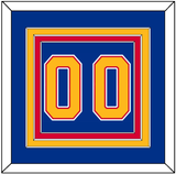 St. Louis Number (Back) - Road Blue (1992-1995) - Triple Mat 2