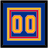 St. Louis Number (Back) - Road Blue (1992-1995) - Triple Mat 2