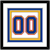 St. Louis Number (Back) - Home White (1985-1987) - Triple Mat 1