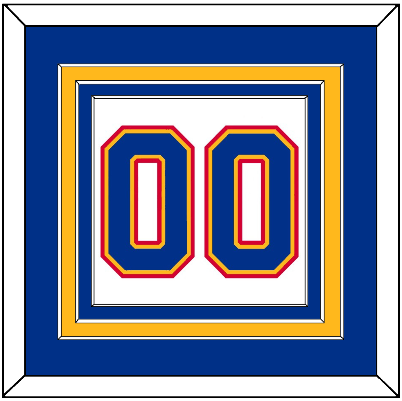 St. Louis Number (Back) - Home White (1985-1987) - Premier Tier 3