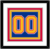 St. Louis Number (Back) - Road Blue (1985-1987) - Triple Mat 1