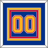 St. Louis Number (Back) - Road Blue (1985-1987) - Triple Mat 2