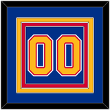 St. Louis Number (Back) - Road Blue (1985-1987) - Triple Mat 2