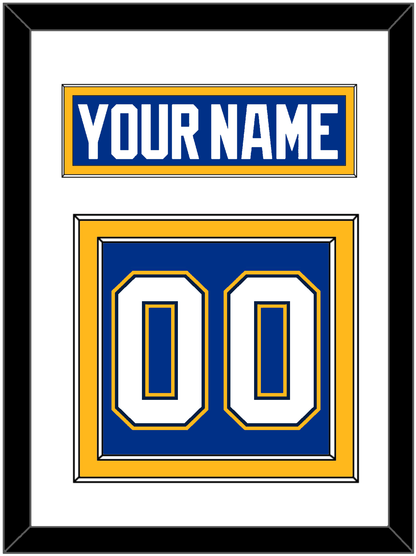 St. Louis Nameplate & Number (Back) - Alternate Blue - Signature Tier 1