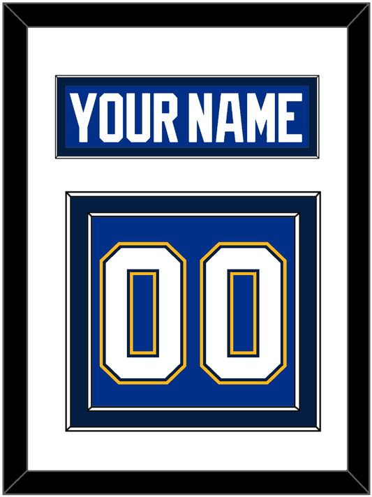 St. Louis Nameplate & Number (Back) - Alternate Blue - Signature Tier 2