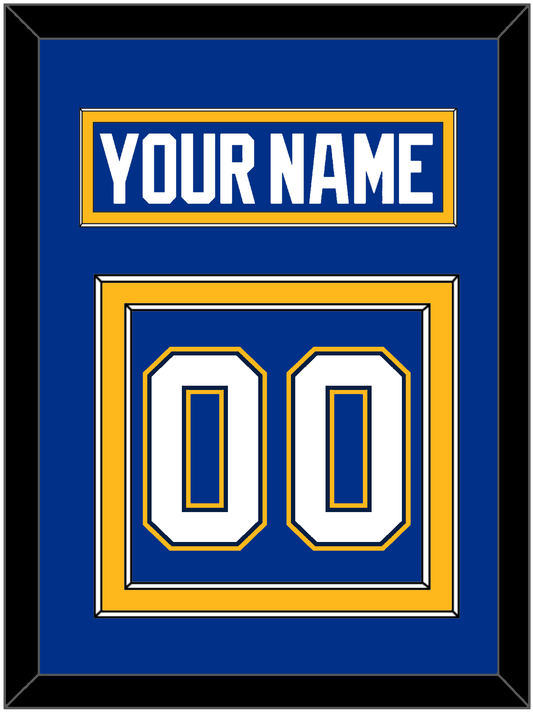 St. Louis Nameplate & Number (Back) - Alternate Blue - Signature Tier 3