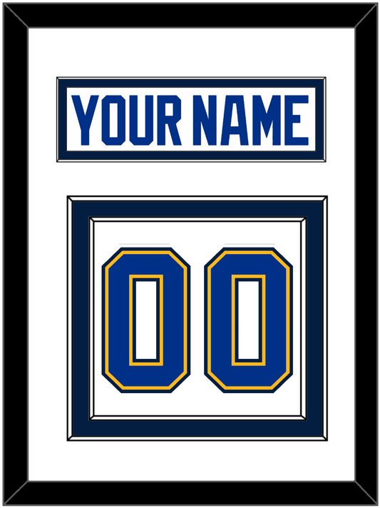 St. Louis Nameplate & Number (Back) - Road White (2014-2017) - Signature Tier 1