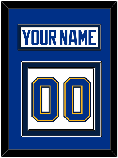 St. Louis Nameplate & Number (Back) - Road White (2017-2025) - Signature Tier 2