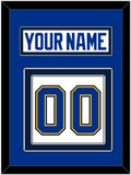 St. Louis Nameplate & Number (Back) - Road White (2014-2017) - Double Mat 2