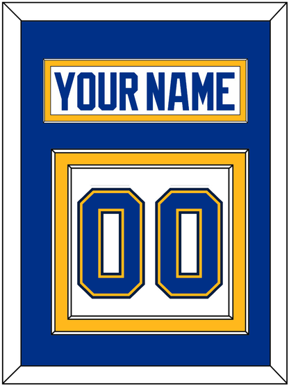 St. Louis Nameplate & Number (Back) - Road White (2017-2025) - Signature Tier 3