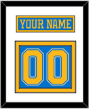 St. Louis Nameplate & Number (Back) - Alternate Blue (2018-2025) - Double Mat 1