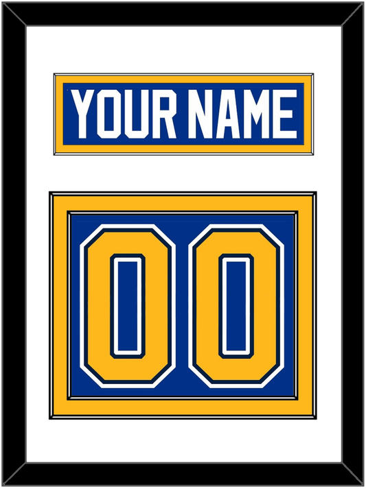 St. Louis Nameplate & Number (Back) - Home Blue (2014-2017) - Signature Tier 1