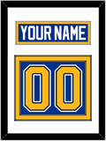 St. Louis Nameplate & Number (Back) - Home Blue (2014-2017) - Double Mat 1