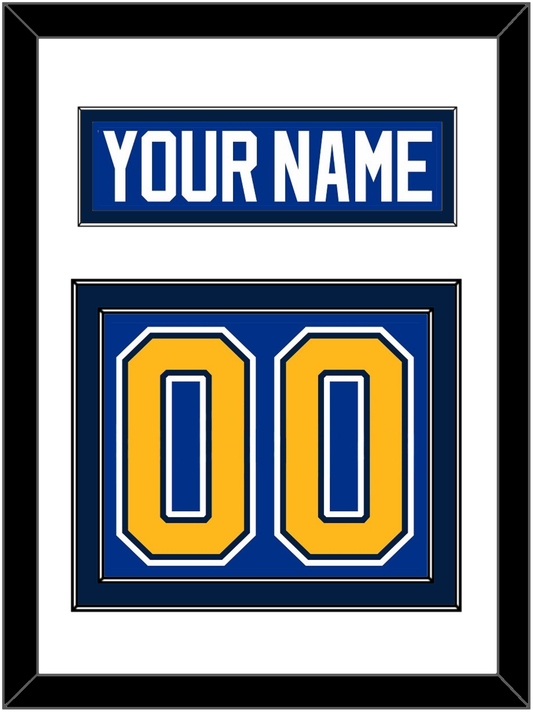 St. Louis Nameplate & Number (Back) - Home Blue (2014-2017) - Signature Tier 2