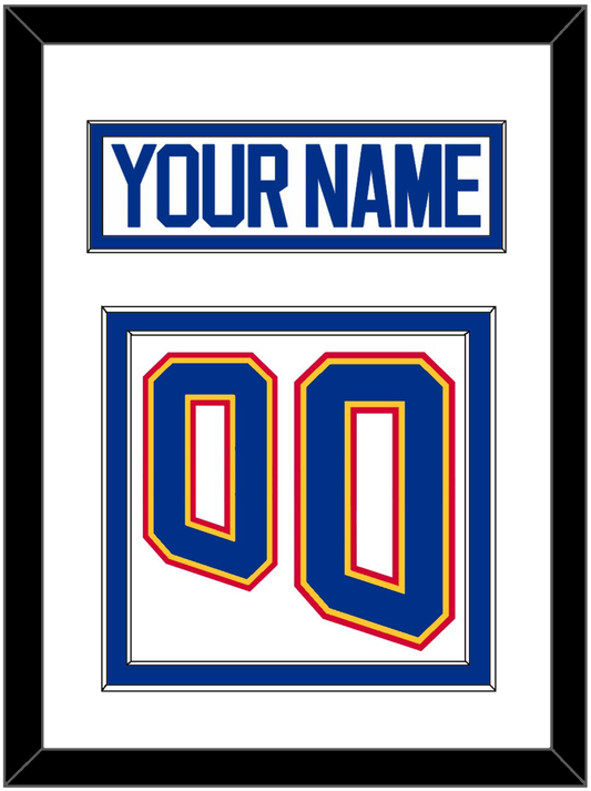 St. Louis Nameplate & Number (Back) - Home White (1995-1998) - Signature Tier 1