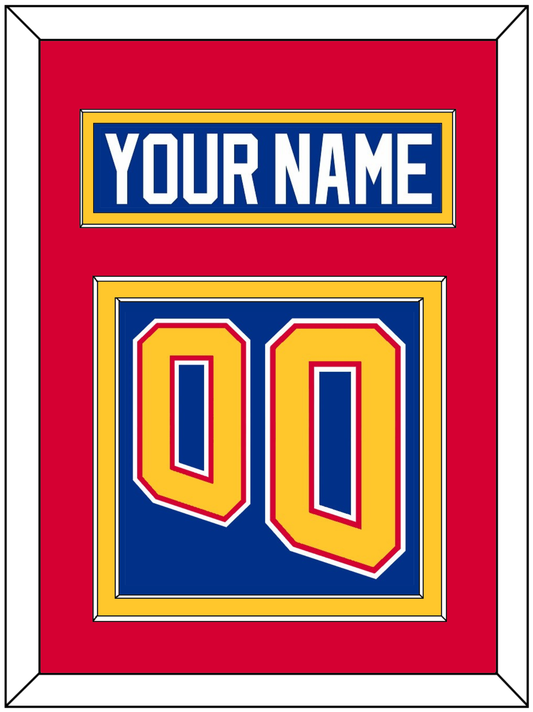 St. Louis Nameplate & Number (Back) - Road Blue (1995-1998) - Signature Tier 3