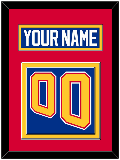 St. Louis Nameplate & Number (Back) - Road Blue (1995-1998) - Signature Tier 3