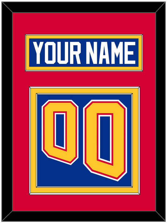 St. Louis Nameplate & Number (Back) - Road Blue (1995-1998) - Signature Tier 3
