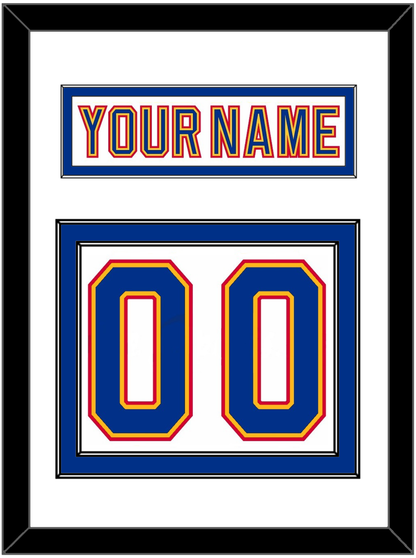 St. Louis Nameplate & Number (Back) - Home White (1992-1995) - Signature Tier 1