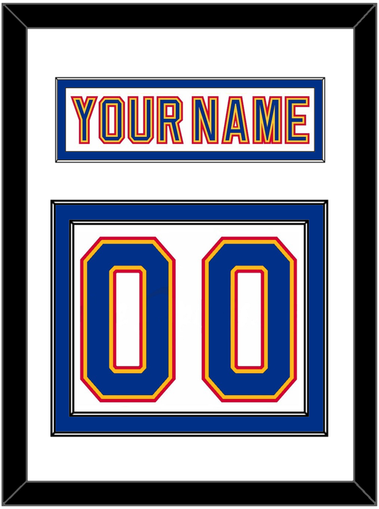 St. Louis Nameplate & Number (Back) - Home White (1992-1995) - Signature Tier 1