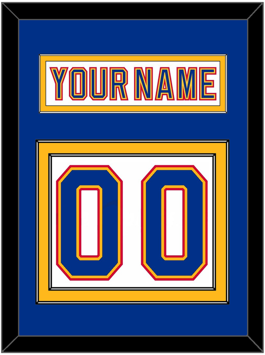 St. Louis Nameplate & Number (Back) - Home White (1992-1995) - Signature Tier 2