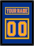 St. Louis Nameplate & Number (Back) - Road Blue (1992-1995) - Double Mat 2