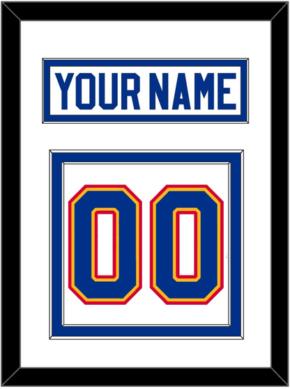 St. Louis Nameplate & Number (Back) - Home White (1985-1987) - Signature Tier 1