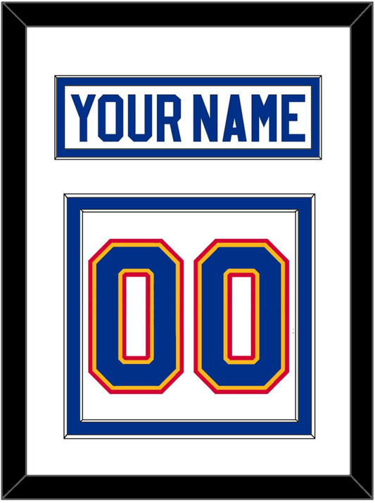 St. Louis Nameplate & Number (Back) - Home White (1985-1987) - Signature Tier 1