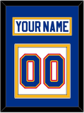 St. Louis Nameplate & Number (Back) - Home White (1985-1987) - Double Mat 2