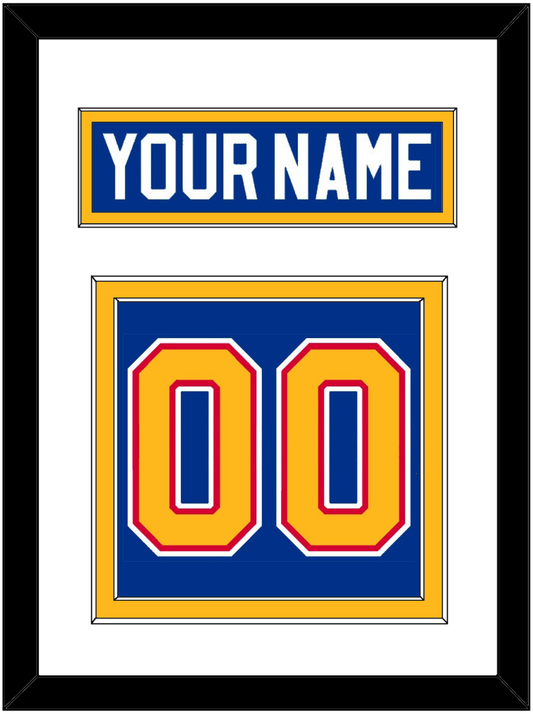St. Louis Nameplate & Number (Back) - Road Blue (1985-1987) - Signature Tier 1