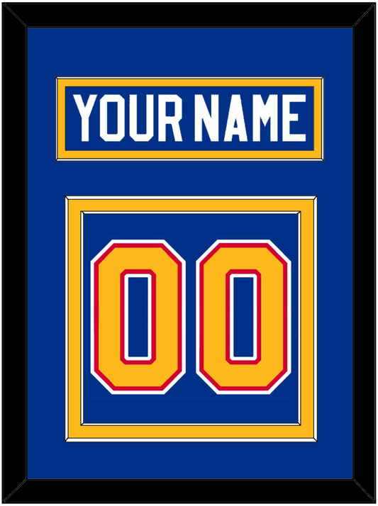 St. Louis Nameplate & Number (Back) - Road Blue (1985-1987) - Signature Tier 2