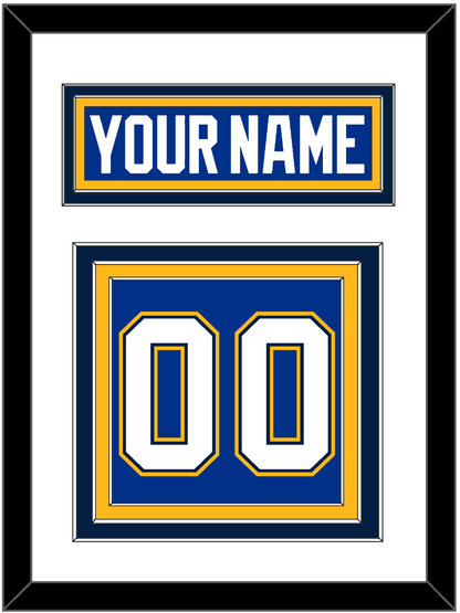 St. Louis Nameplate & Number (Back) - Alternate Blue - Premier Tier 1