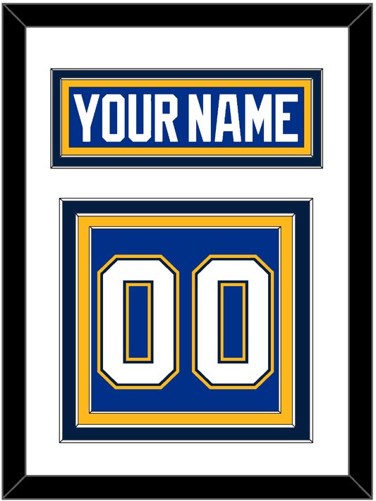 St. Louis Nameplate & Number (Back) - Alternate Blue - Premier Tier 1