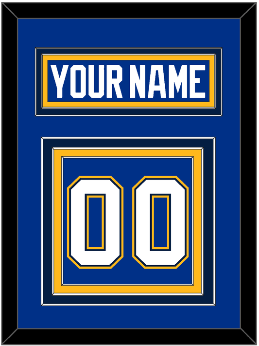St. Louis Nameplate & Number (Back) - Alternate Blue - Premier Tier 2