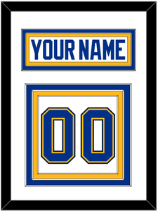 St. Louis Nameplate & Number (Back) - Road White - Triple Mat 1