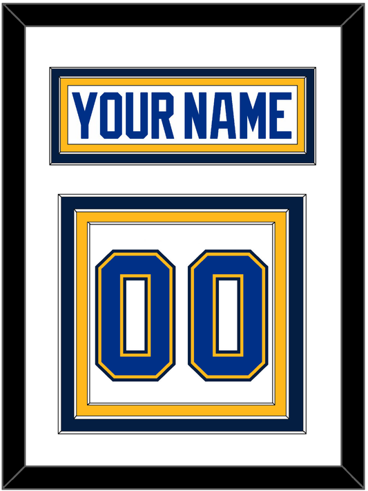St. Louis Nameplate & Number (Back) - Home/Road White (1998-2007) - Premier Tier 2