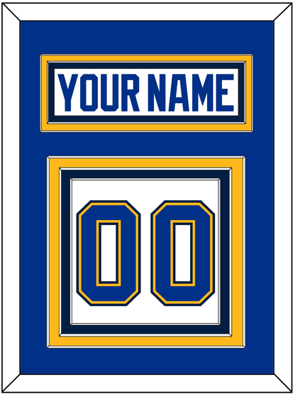 St. Louis Nameplate & Number (Back) - Road White (2017-2025) - Premier Tier 3