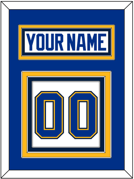 St. Louis Nameplate & Number (Back) - Road White (2017-2025) - Premier Tier 3