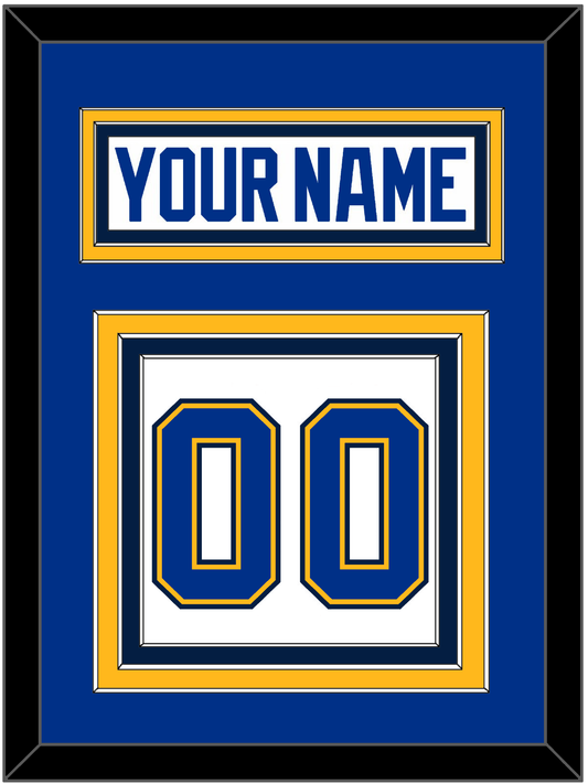 St. Louis Nameplate & Number (Back) - Road White (2017-2025) - Premier Tier 3
