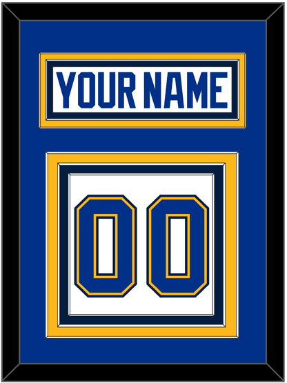 St. Louis Nameplate & Number (Back) - Road White (2007-2014) - Premier Tier 3