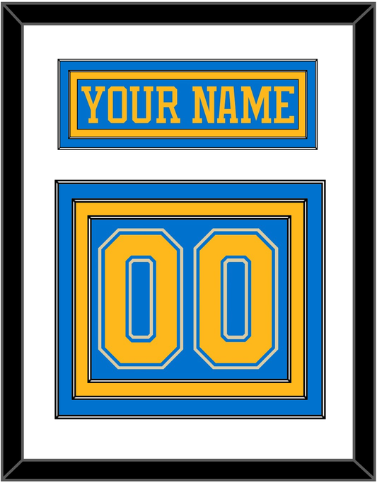 St. Louis Nameplate & Number (Back) - Alternate Blue (2018-2025) - Premier Tier 1