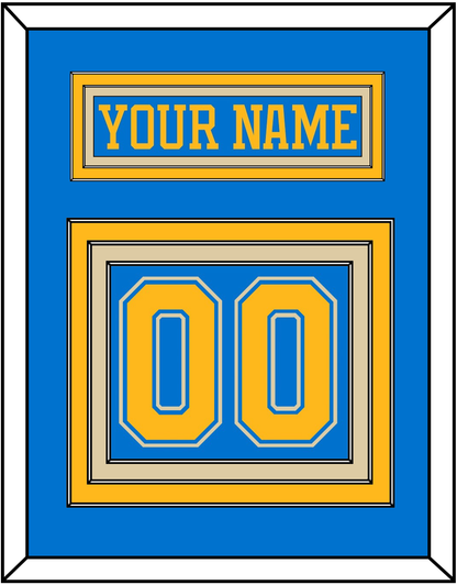 St. Louis Nameplate & Number (Back) - Alternate Blue (2018-2025) - Premier Tier 2