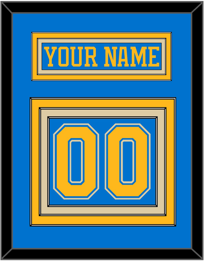 St. Louis Nameplate & Number (Back) - Alternate Blue (2018-2025) - Premier Tier 2