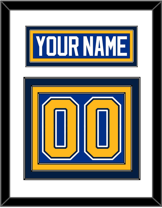 St. Louis Nameplate & Number (Back) - Home Blue (2014-2017) - Premier Tier 1