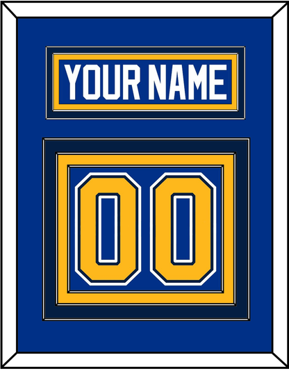 St. Louis Nameplate & Number (Back) - Home Blue (2014-2017) - Premier Tier 2