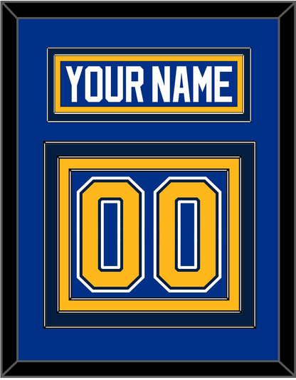 St. Louis Nameplate & Number (Back) - Home Blue (2014-2017) - Premier Tier 2